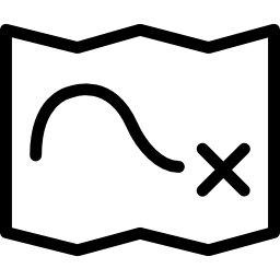 Treasure map icon