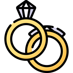 Wedding rings icon