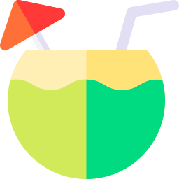 Coconut drink icon