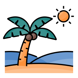 kokosnootboom icoon