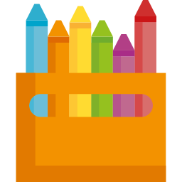 Pencil crayons icon