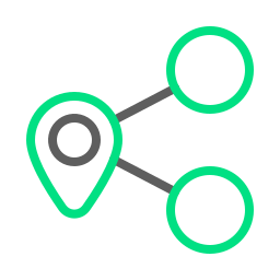 emplacement partagé Icône