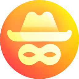 sombrero blanco icono