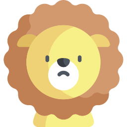 león cobarde icono