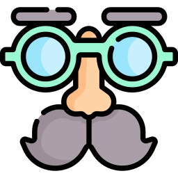 Glasses with mustache icon