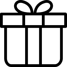 caja de regalo icono