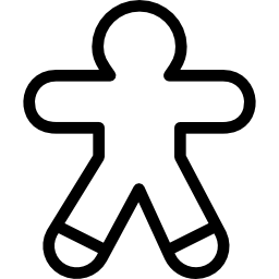 Gingerbread man icon