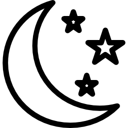 mezza luna icona