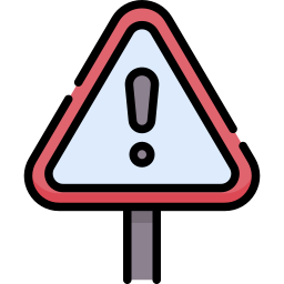 Caution sign icon