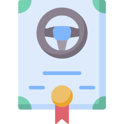 licencia de conducir icono