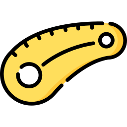 Curve ruler icon
