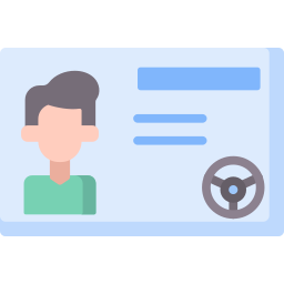 Driving license icon