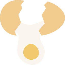 Cracked egg icon