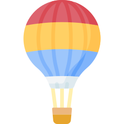 Hot air balloon icon