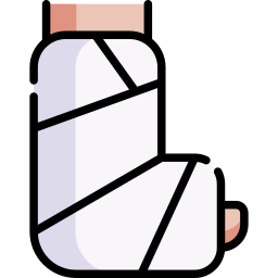 Broken leg icon