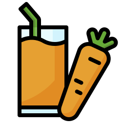 Carrot juice icon