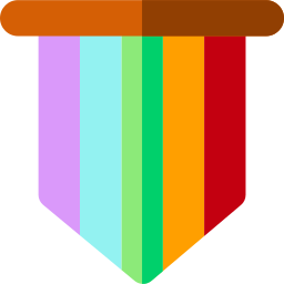 Rainbow flag icon