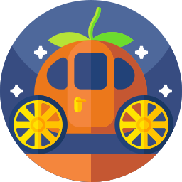 carro de calabaza icono