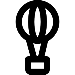 Hot air balloon icon