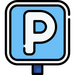 Parking sign icon