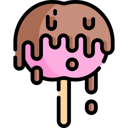 Caramel apple icon