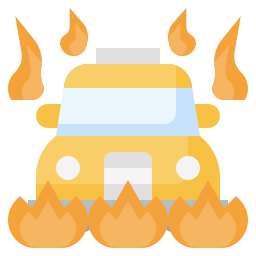 incendio provocado icono