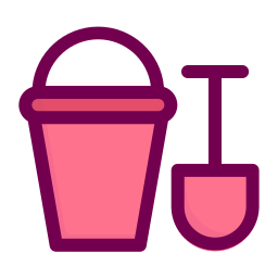 Sand bucket icon