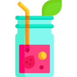 Strawberry juice icon