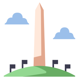 Памятник Вашингтону иконка