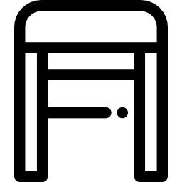 Wooden chair icon