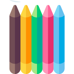 matite colorate icona