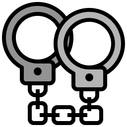 Police handcuff icon