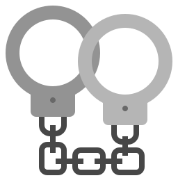 Police handcuff icon