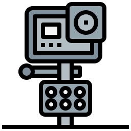 telecamera d'azione icona