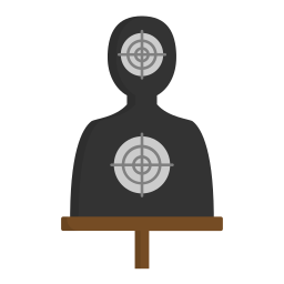 Shooting target icon