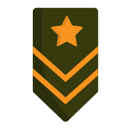 etykieta wojskowa ikona