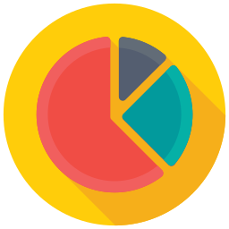 cirkeldiagram icoon