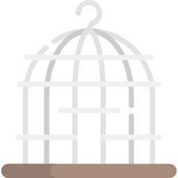 cage à oiseaux Icône