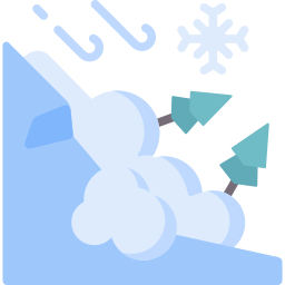 avalanche de neve Ícone