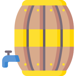 barril de cerveza icono