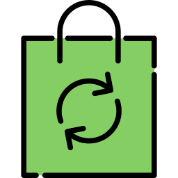 Recycled bag icon