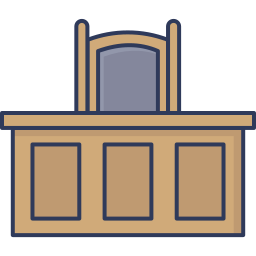 Judge chair icon