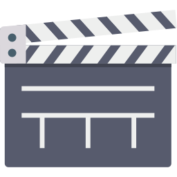 Film clapperboard icon