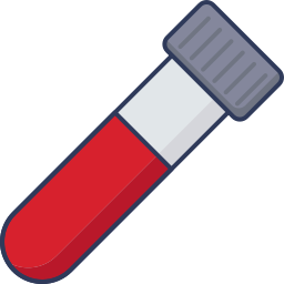 tube de sang Icône