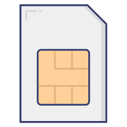 carte sim Icône