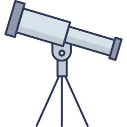 télescope Icône