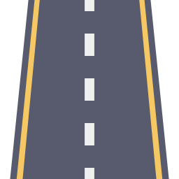 la carretera icono