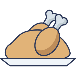 pollo asado icono