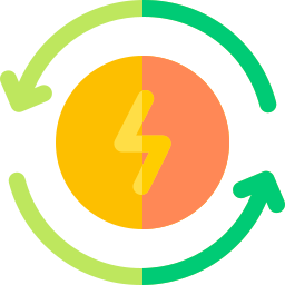 energía renovable icono