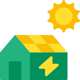 Solar house icon